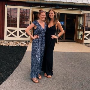 Floral Blue Jumpsuit from American Eagle